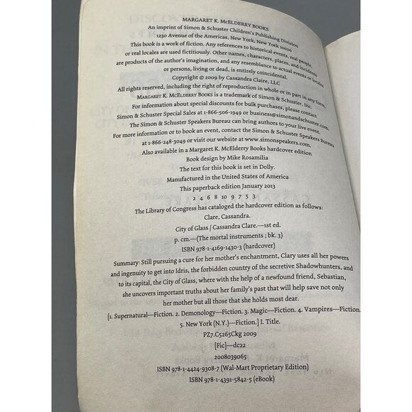 city of glass paperback book by cassandra clare 2009 English READ - Picture 5 of 6